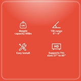 RadioShack TV Rack 1606022 37 to 80 Inches Black