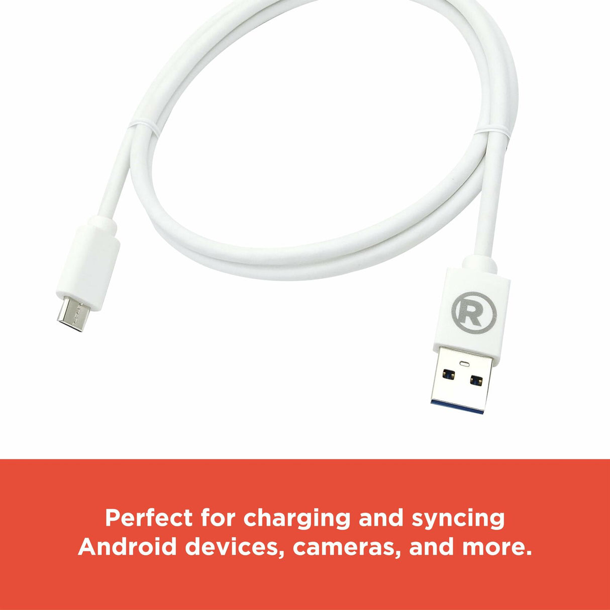 RadioShack USB 3.0 Male to Type-C Round Male Cable - 1.8m (6 Feet) 2605129