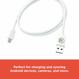 RadioShack USB 3.0 Male to Type-C Round Male Cable - 1.8m (6 Feet) 2605129