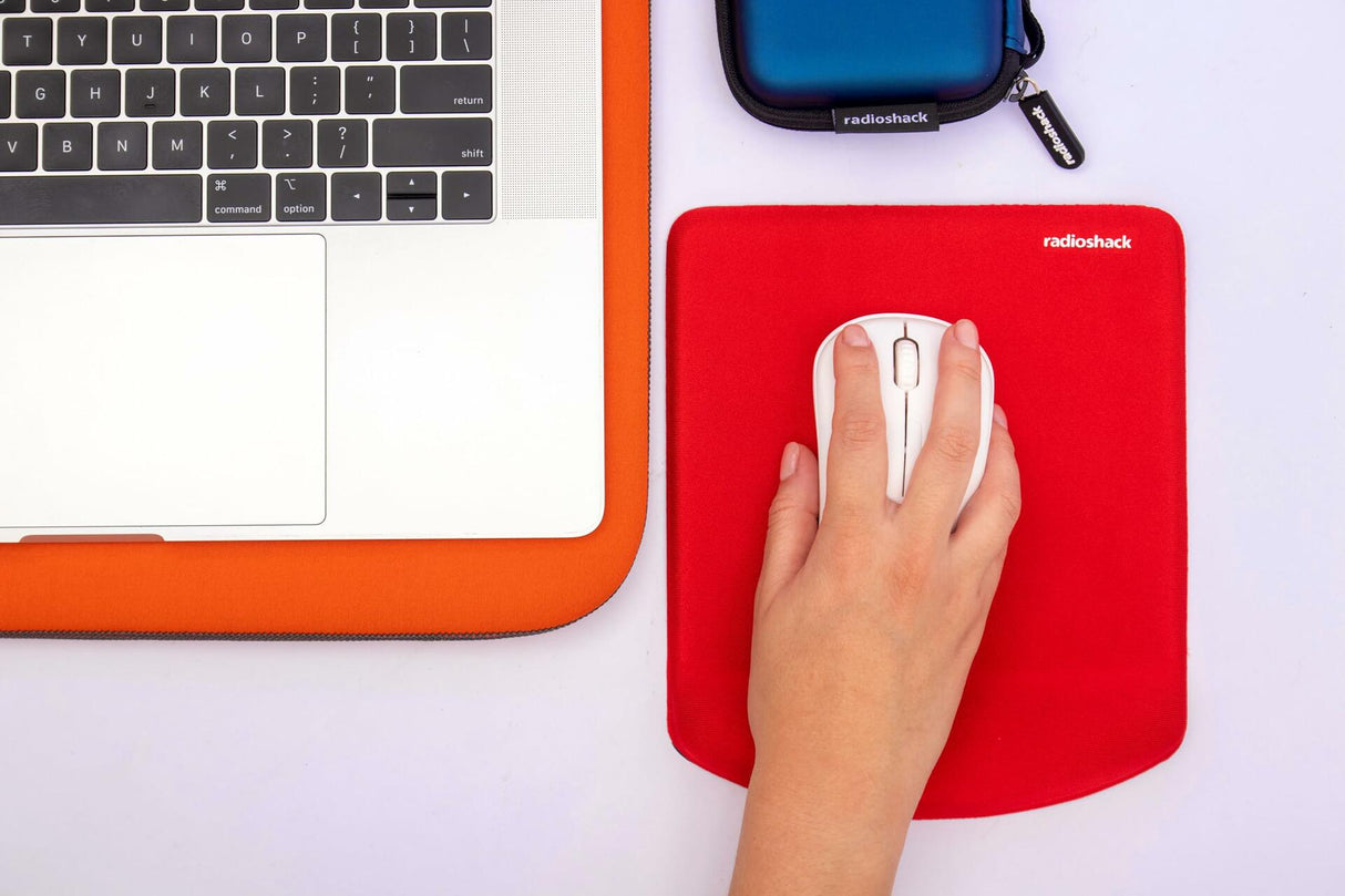 RadioShack Mouse Pad with Wrist Rest 2605085 Red