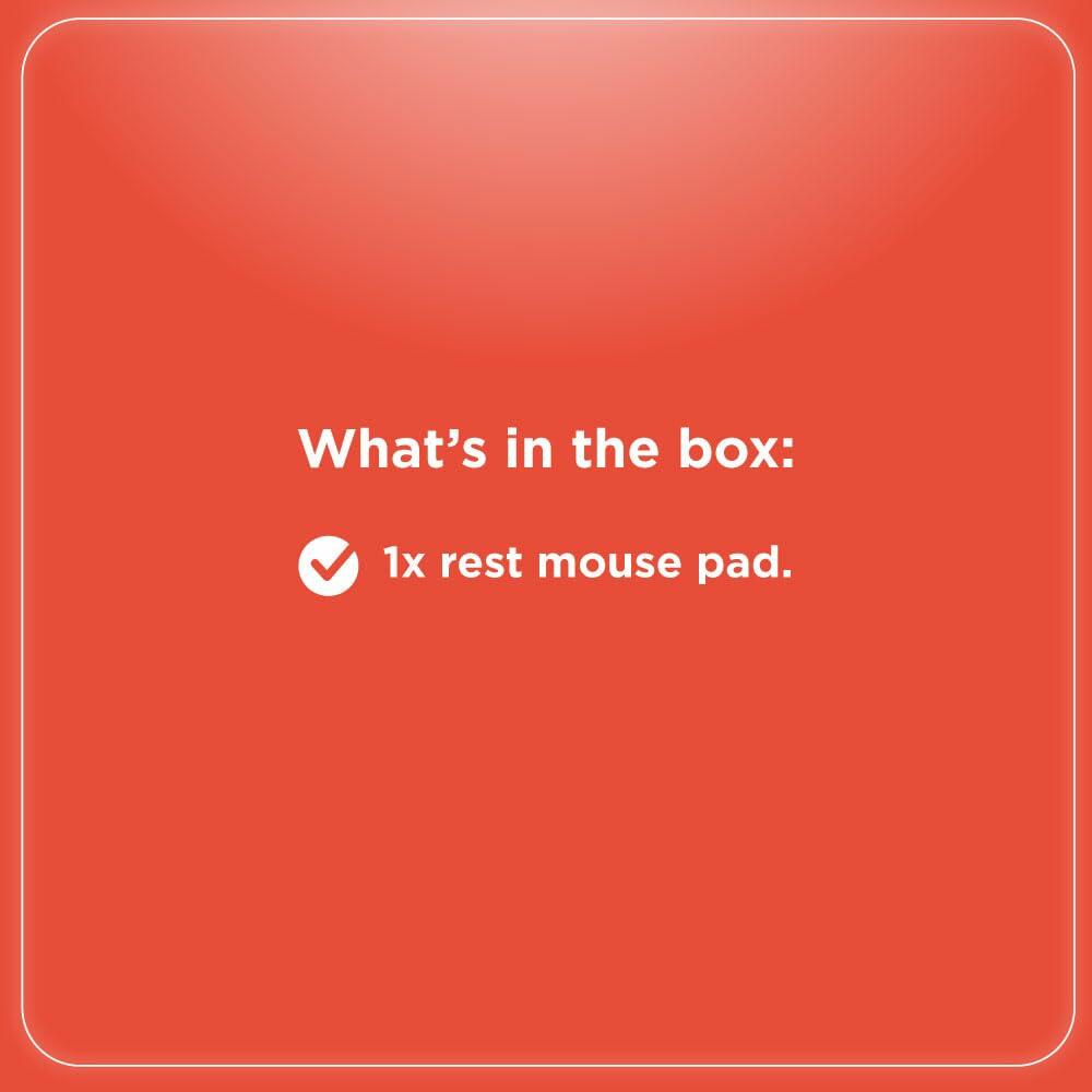RadioShack Mouse Pad with Wrist Rest 2605085 Red