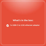 Radioshack USB-C to 2.5 G Ethernet Adapter 1503308