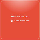 RadioShack Mouse pad with wrist rest 2607020 Red
