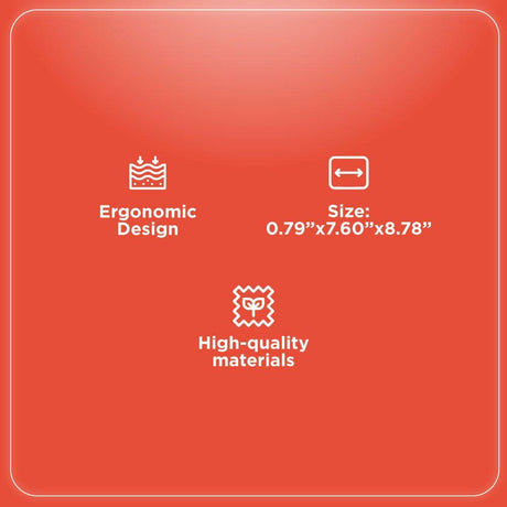 RadioShack Mouse pad with wrist rest 2607020 Red