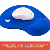 RadioShack Mouse pad with wrist rest 2605083 Blue
