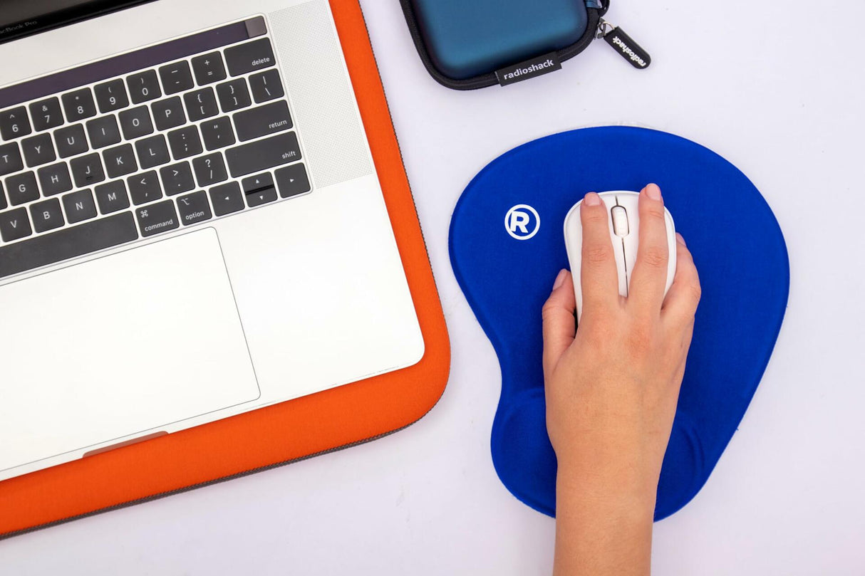 RadioShack Mouse pad with wrist rest 2605083 Blue
