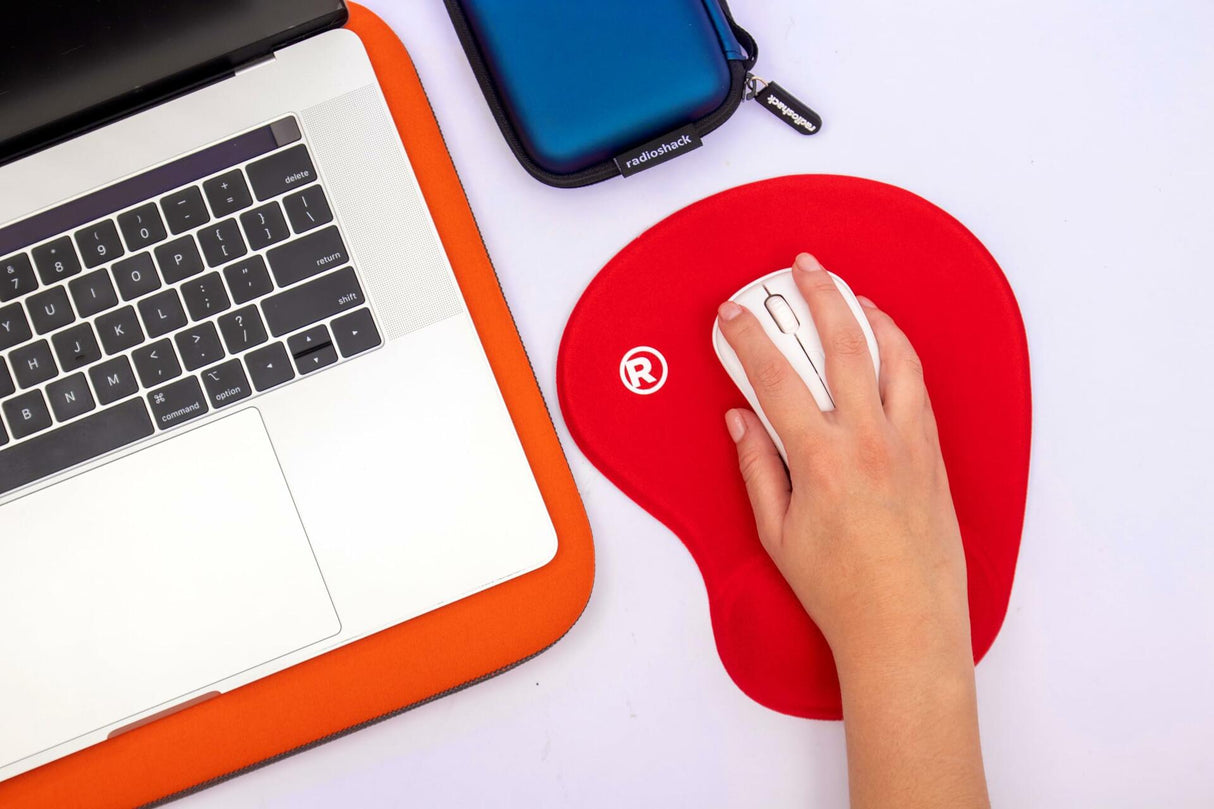 RadioShack Mouse pad with wrist rest 2607020 Red