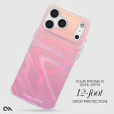 Case-Mate Soap Bubble iPhone 17 Pro Max Case [Compatible with MagSafe] - Stylish Phone Case for Women with 12ft Drop Protection - Premium Magnetic Cover for iPhone 17 Pro Max - Peach Iridescent