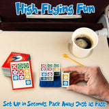 Funwares Match Frenzy: Portable Pattern Matching Puzzle Game, Family Mini Board Games, Perfect for Travel & Home Play, Road Trip Activities for Kids and Adults, Quick Set-Up - 4-Player