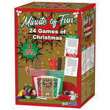 Funwares 24 Days of Christmas Games - Complete Advent Calendar, Christmas-Themed Minute to Win It Challenges for Kids, Teens & Families, 2-12 Players, Ready to Play Right Out of the Box!
