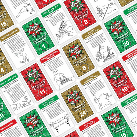 Minute of Fun – 24 Christmas Games Advent Party Gift Set