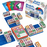 Funwares Match Frenzy: Portable Pattern Matching Puzzle Game, Family Mini Board Games, Perfect for Travel & Home Play, Road Trip Activities for Kids and Adults, Quick Set-Up - 4-Player