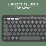 Logitech PEBBLE KEYS 2 K380S - TONAL GRAPHITE