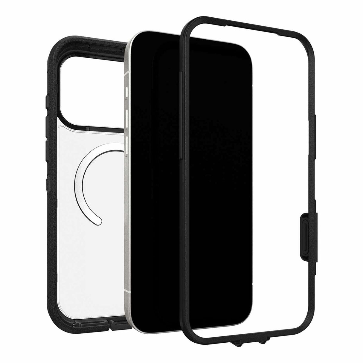 OtterBox Defender Pro XT Clear compatlble with MagSafe Case w/Camera Control iPhone 17 Pro Max Dark Side (Black)