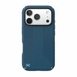Speck PRESIDIO2 Grip for iPhone 17 Pro Case, MagSafe-Compatible, Slim Protective Case, DEEP SEA/Silver Metallic/Spell Blue