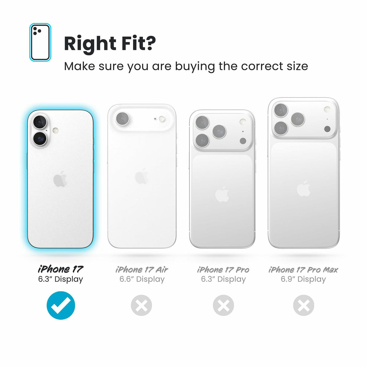 Speck PRESIDIO2 Grip for iPhone 17 Case, MagSafe-Compatible, Slim Protective Case, DEEP SEA/Silver Metallic/Spell Blue