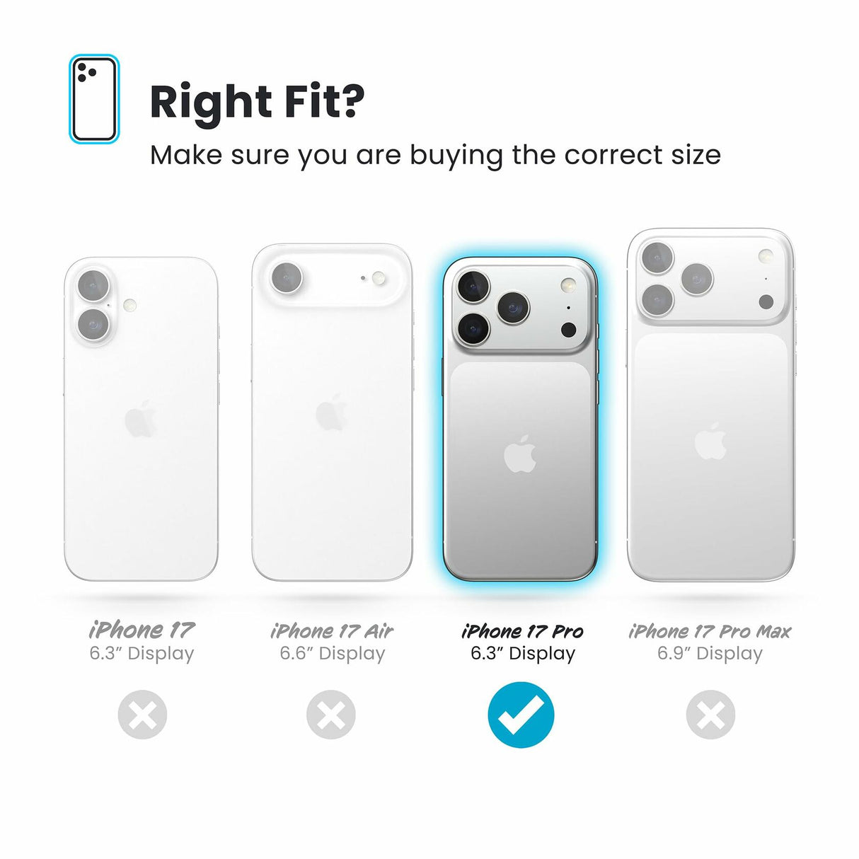 Speck PRESIDIO2 Grip for iPhone 17 Pro Case, MagSafe-Compatible, Slim Protective Case, DEEP SEA/Silver Metallic/Spell Blue