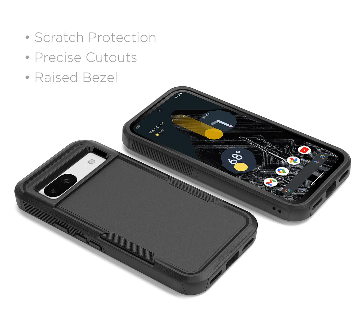 GOOGLE PIXEL 8A BASE PRO TECH CASE - BLACK