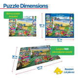 Beach Time 500 piece jigsaw puzzle by White Mountain Puzzles, finished size 18 x 24 inches