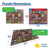Christmas Crochet 1000 piece jigsaw puzzle by White Mountain Puzzles, finished size 24 x 30 inches