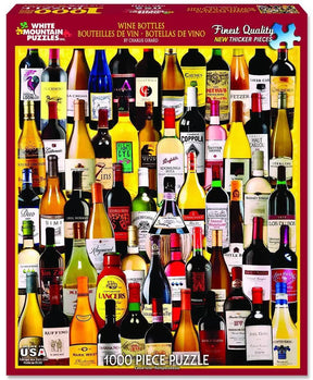 White Mountain Puzzles - Wine Bottles - 1000 Piece Jigsaw Puzzle