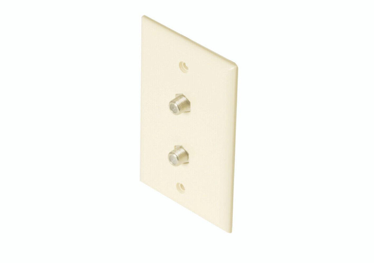 STANDARD 2-TV WALL PLATE LIGHT ALMOND