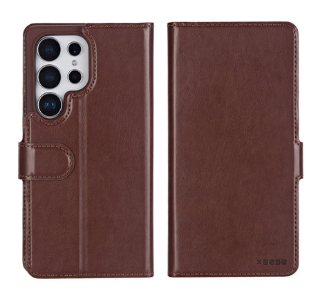 xBase Samsung S25 Ultra Exec Folio Wallet Case - Rustic Brown - image 2