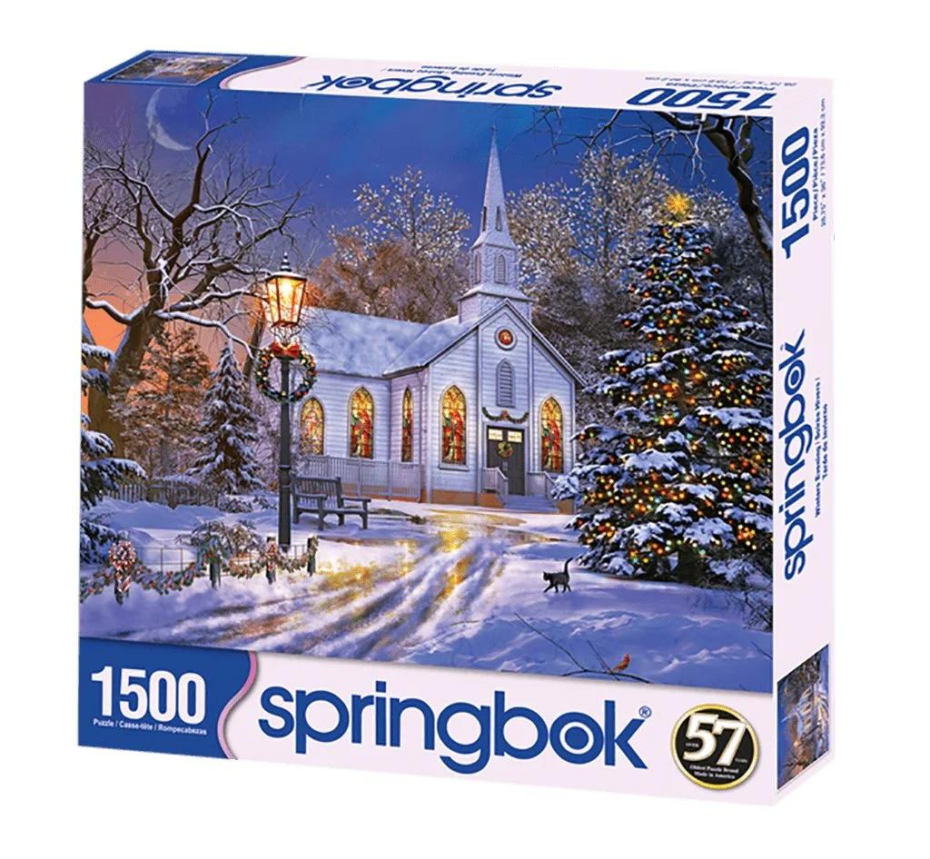 Springbok 1500 Piece Jigsaw Puzzle Winter's Evening - Made in USA