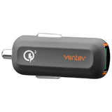 Ventev - Qc3.0 24w Dashport Rq1300 Mini Usb A Car Charger - Gray