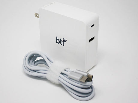 Bti - Ac Adapter 87w For Usb Type C Laptops - Not Retail Packaged - White