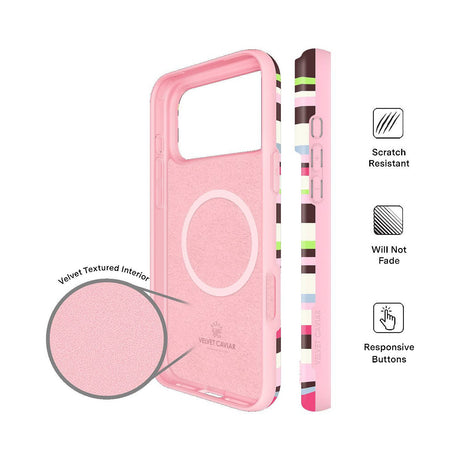 VELVET CAVIAR - MagSafe Case iPhone 18 Pro Max / 17 Pro Max - Sweet Treat Stripes - product image 3