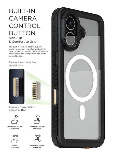 xBase iPhone 17 (6.1) -Waterproof MagSafe Compatible Case w/Wrist Strap - image 4