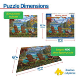 White Mountain Puzzles - Mountain Paradise - 1000 Piece Jigsaw Puzzle - view 3