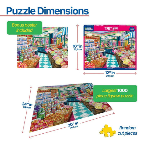 White Mountain Puzzles - Taffy Shop - 1000 Piece Jigsaw Puzzle - view 3