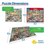White Mountain Puzzles - The Sixties - 1000 Piece Jigsaw Puzzle - view 3